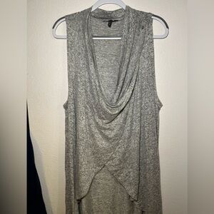 Olivia Sky Grey Flowing Tank Top size XL
